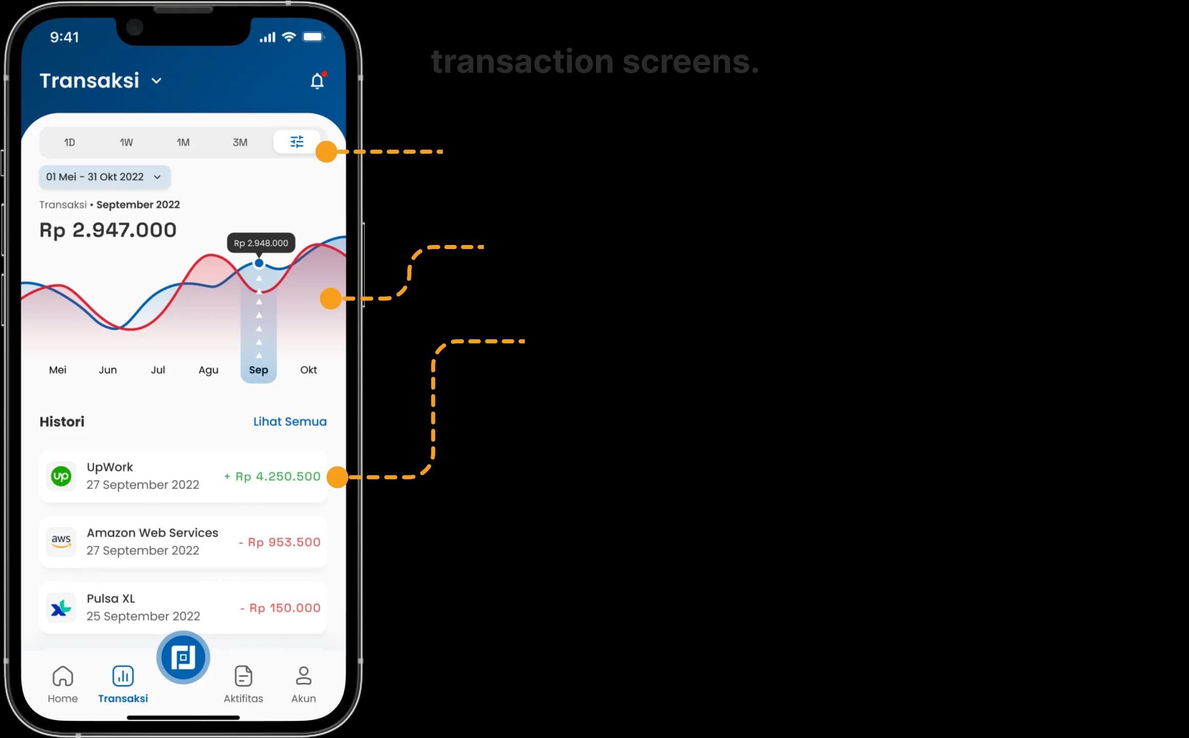 UI - Transaction page